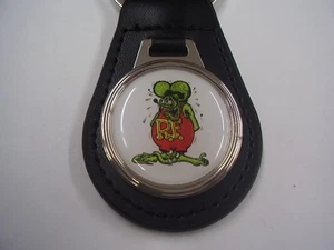 RAT FINK    KEY CHAIN   LEATHER FOB - Bild 1 von 3