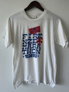 Vintage 1989 Firenze Italien Marathon Meister italienisches Retro T-Shirt - Small - Bild 1 von 4