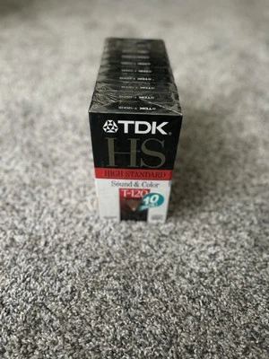 TDK HS Alto Estándar Sonido Y Color T-120-10 Pack-Sellado Nuevo Foto 1 de 4