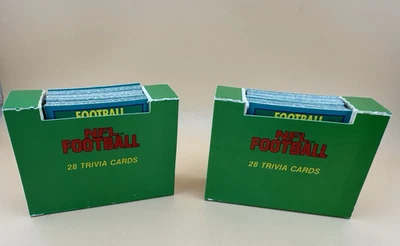 2 Sets- 1989 Score Football Trivia Quiz Complete 28 and Nearly Complete 27 Cards - Image 1 of 4
