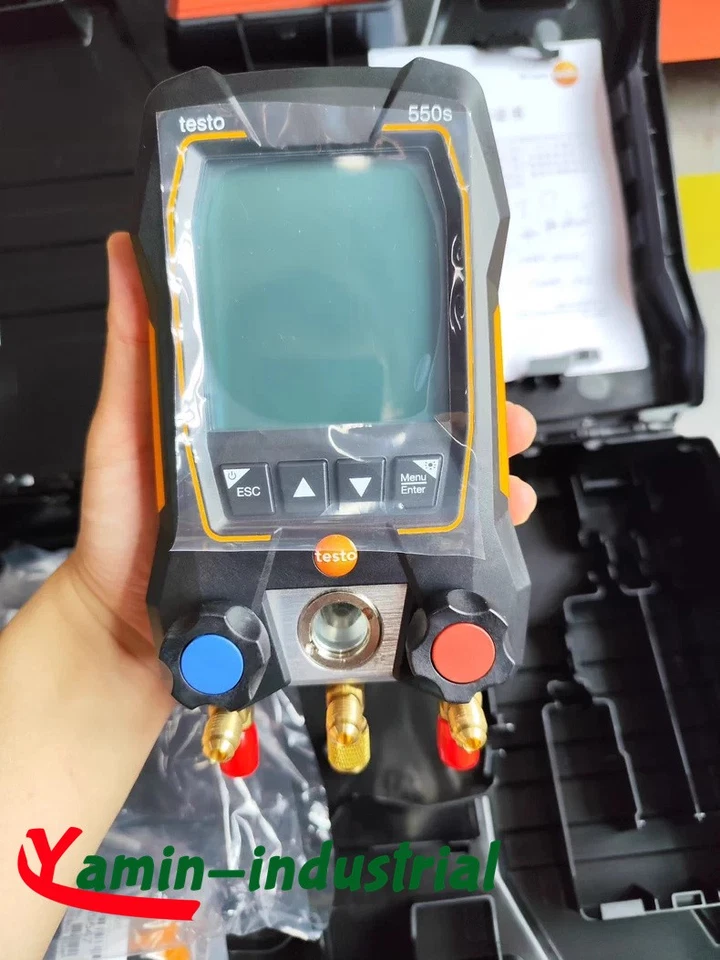 Juego de termometos abrazadera de tubo Testo 550s calibre colector de CA 2x 115i nuevo FedEx o DHL Foto 1 de 4