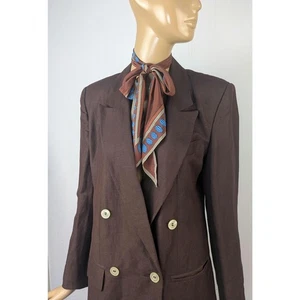 Blazer vintage Giorgio Sant Angelo marrón chocolate oversize, chaqueta a medida - Imagen 1 de 7