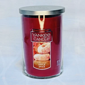 YANKEE CANDLE APPLE SPICE 22 oz LARGE 2-WICK TUMBLER RETIRED SCENT - NEW - Picture 1 of 4