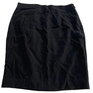Ann Taylor Skirt Womens 4 Petite Black Straight Pencil Career Workwear - Picture 1 of 7
