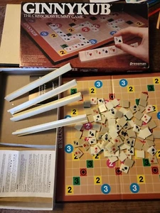 Ginnykub ~Rummy Tile Criss Cross Board Game Vintage Pressman #5000 Complete - Picture 1 of 4