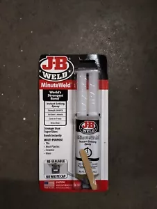 JB WELD MinuteWELD INSTANT SETTING 2 PART EPOXY GLUE SYRINGE -CLEAR- 50101 - Picture 1 of 2