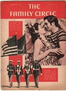 Tyrone Power Family Circle Magazine February 27 1942 Marines Flag Safeway - Picture 1 of 3