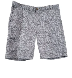 Tommy Bahama Shorts Men 38 Stretch Marlin Logo Blue Waves Roll-Up 9.5" Inseam - Picture 1 of 20