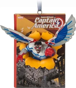 Captain America Ornament Hallmark Sketchbook Christmas Marvel Sam Wilson New - Bild 1 von 2