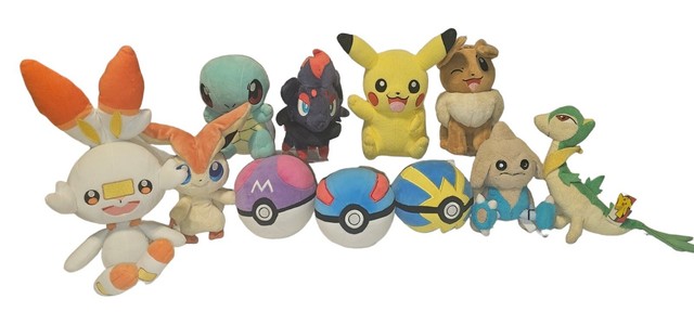 Lote com Seis Brinquedos Pokemon