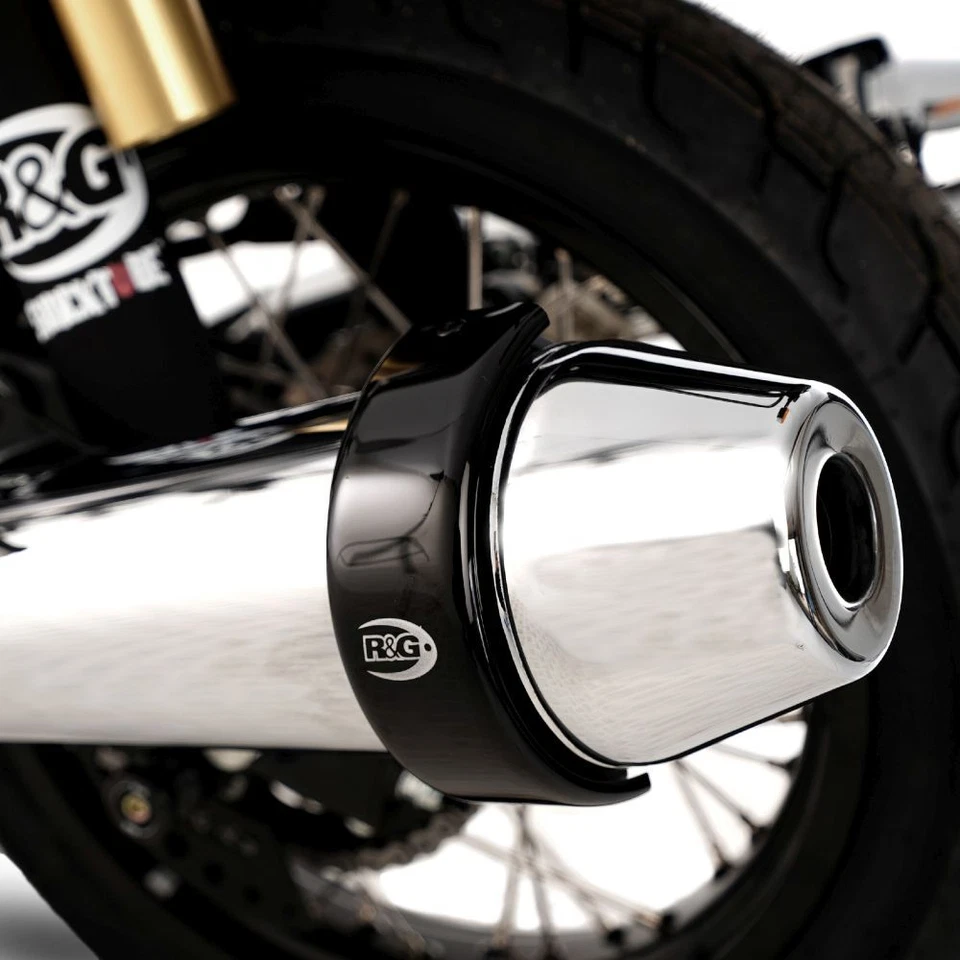 R&G Racing Black 5.5- 6.5" Round Exhaust Protector EP0009BK - Image 1 of 4