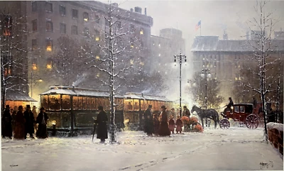 Prueba de artista G. Harvey Children in the City 97/250 Foto 1 de 4