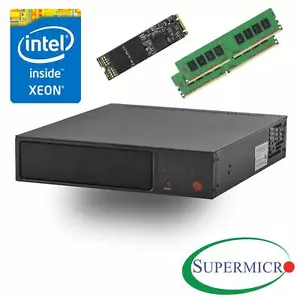Supermicro SYS-E200-8D Intel Xeon D, 6-Core, 2x10GbE,Mini Server w/ 32G, 500 M.2 - Picture 1 of 1