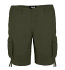 New Men&#39;s Cargo Shorts 6 Pockets Casual Work Cotton Summer Half Pant Waist 32-44