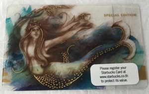 1 PC. STARBUCKS COFFEE SIREN MERMAID GIFT CARD - SPECIAL EDITION WITH SLEEVE - Picture 1 of 2