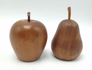 Juego de tapones de corcho coctelera sal pimienta manzana madera pera manzana - Imagen 1 de 7