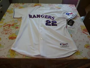 NUEVO Majestic Auténtico Texas Rangers Marlon Byrd Cosido Camiseta deportiva para Hombre 52 - Imagen 1 de 8