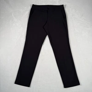 Lululemon Commission Pants Men Size 34 Black Slash Pockets Slim Fit W35 L30 EUC - Picture 1 of 10