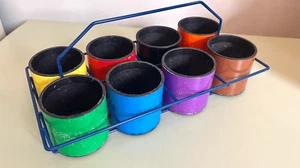 Vintage Craft Pencil, Marker, Paint Brush Holder Art Decor - Picture 1 of 9