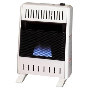 10,000 BTU Natural Gas Ventless Blue Flame Heater With Base Feet, T-Stat Control - Picture 1 of 8