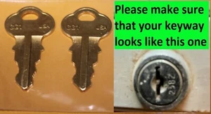 2201-2400 2 Schlüssel Chicago Style doppelseitiger Schlüssel. geschnitten und gebrauchsfertig. - Bild 1 von 4