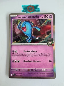 HOLO Pokemon Destined Rivals Team Rocket's Wobbuffet 082 SET 2025 FRESH MINT - Picture 1 of 1