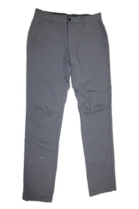 Lululemon ABC Pants Mens 34 Gray Commission Golf Performance Tech Striped Chino - Picture 1 of 8