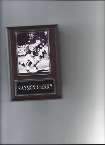 RAYMOND BERRY PLAQUE BALTIMORE COLTS FOOTBALL NFL Cover