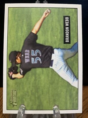 2005 Bowman Heritage Arizona Diamondbacks Baseball Card #166 Brandon Webb - Image 1 of 2