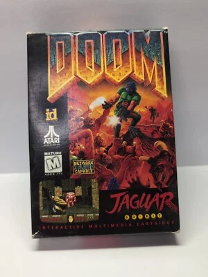 Doom Atari Jaguar COMPLETE CIB WITH OVERLAY EXCELLENT AUTHENTIC USA RELEASE VGC! - Image 1 of 4