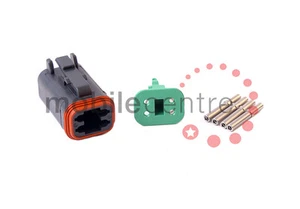 Deutsch DT 06 4S enchufe W4S wedgellock DT06-4S contactos for 0,5 mm > 1,0 mm cable CSA - Imagen 1 de 1