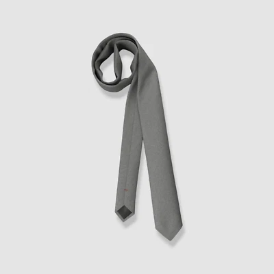 Hugo Men's Gray Cotton Jacquard Neck Tie 60x2.5 - Image 1 of 2