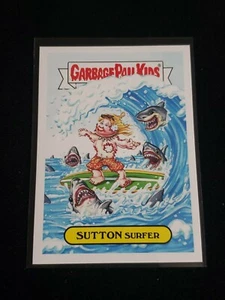 Garbage Pail Kids 24a SUTTON SURFER 2016 American As Apple Pie GPK Sticker - Picture 1 of 2