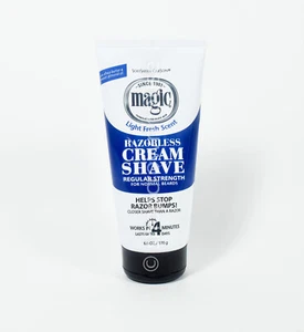 SoftSheen Carson MAGIC Razorless Cream Shave Light Fresh Scent Regular 6.0 oz - Picture 1 of 2