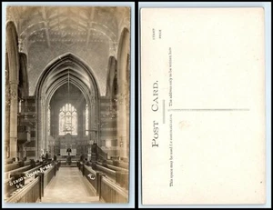 UK RPPC Photo Postcard - Rugby, School Chapel AX - Picture 1 of 1