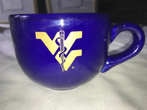 WEST VIRGINIA UNIVERSITY SCHOOL of MEDICINE Cobalt Blue 16oz Coffee MUG CUP 3¼"T Cover