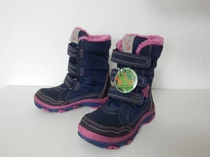 Pio girls winter boots in dark blue/pink size 26 - Picture 1 of 6