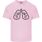 Bicycle Lungs Funny Cycling Bike Cyclist Mens Cotton T-Shirt Tee Top