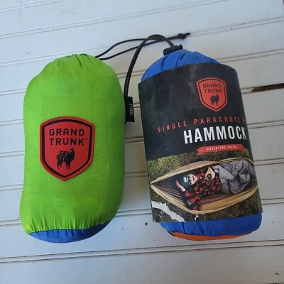 Lot Of 2 Grand Trunk Single Parachute Nylon Hammock Adventure Travel 10'x5' - Image 1 of 4