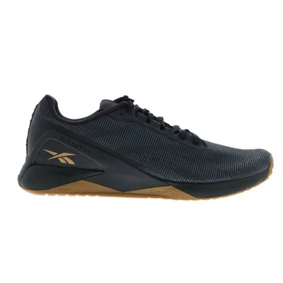Reebok Nano X1 Grit Mens Black Canvas Lace Up Athletic Cross Training Shoes - Image 1 of 4