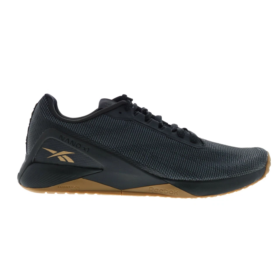 Zapatos deportivos de entrenamiento cruzado con cordones de lona negros Reebok Nano X1 Grit para hombre Foto 1 de 4