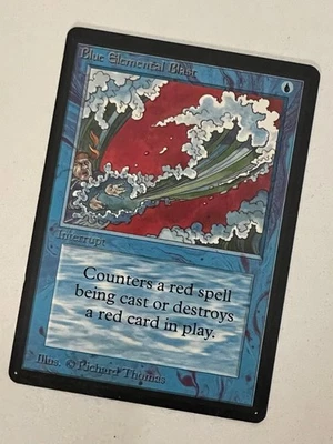 Magic the Gathering MTG Beta Blue Elemental Blast LP+  (Beta Bob) - Image 1 of 2