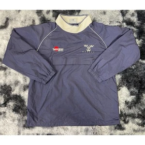Samurai Sportswear Rugby Gear Navy Pullover Jacket Men's Size L - Picture 1 of 3