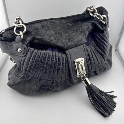 Kathy Van Zeeland "Snake Skin" Style Handbag w/ Tassels - Image 1 of 4