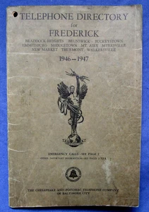 1946-47 Frederick Md C&P Telephone Directory Yellow Pages, Phone Book - Picture 1 of 5