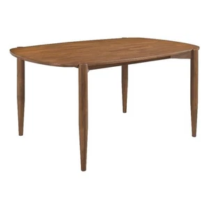 Pemberly Row Mid-Century Oval Solid Wood Dining Table in Walnut - Picture 1 of 9