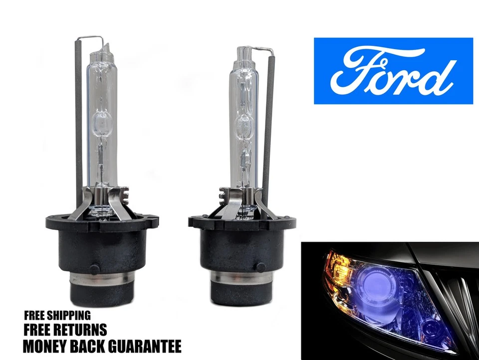 10000K Deep Blue HID Xenon Headlight Bulb for FORD FOCUS 2002-2004 Low Beam x2 - Image 1 of 1