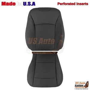 2015 - 2017 For Subaru Outback Driver Bottom & Top Perforated Leather Cover Blk - Picture 1 of 5