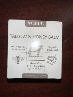 New Vokoo Tallow & Honey Balm Quick Absorption 4oz - Image 1 of 4