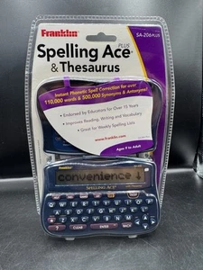 Franklin Electronics Spelling Ace Plus & Thesaurus SA-206 Phonetic Spelling NEW - Picture 1 of 2